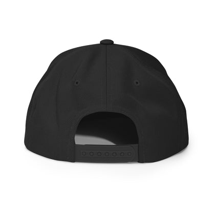 black on black magnetic hat back
