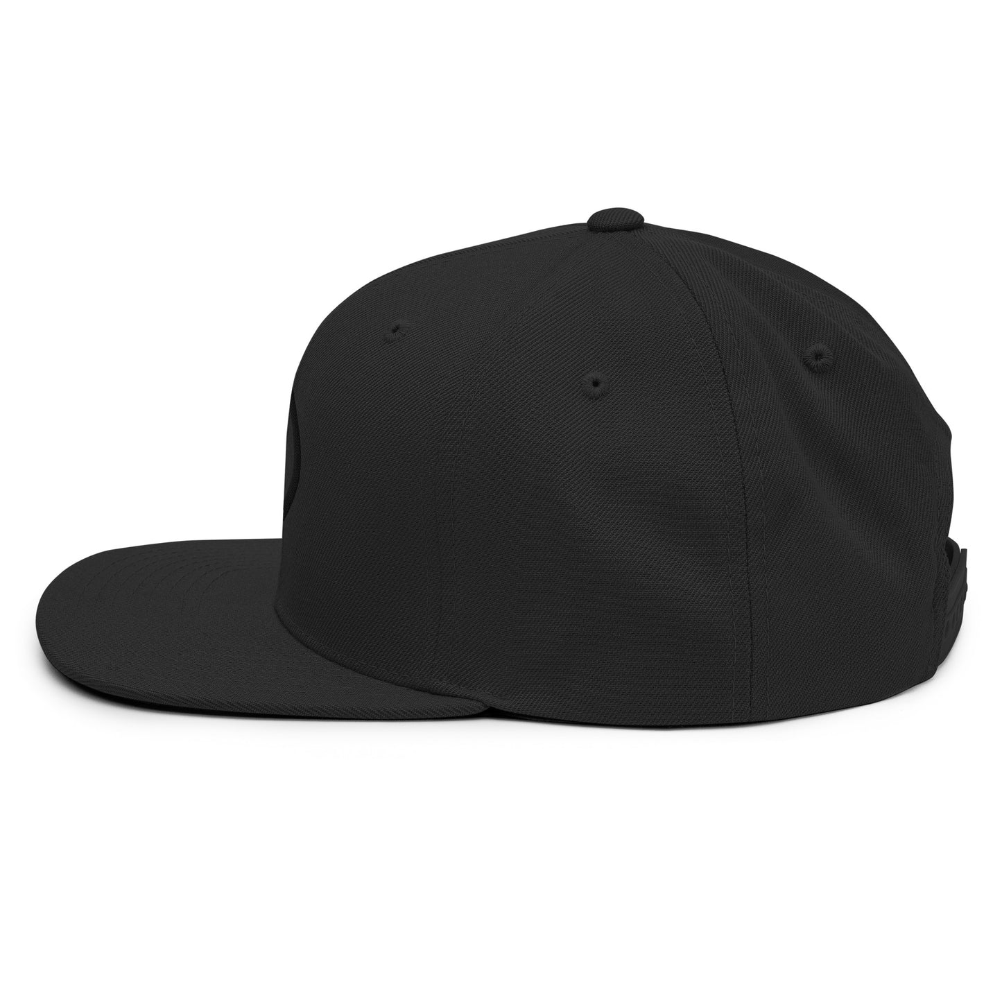 black on black magnetic hat left